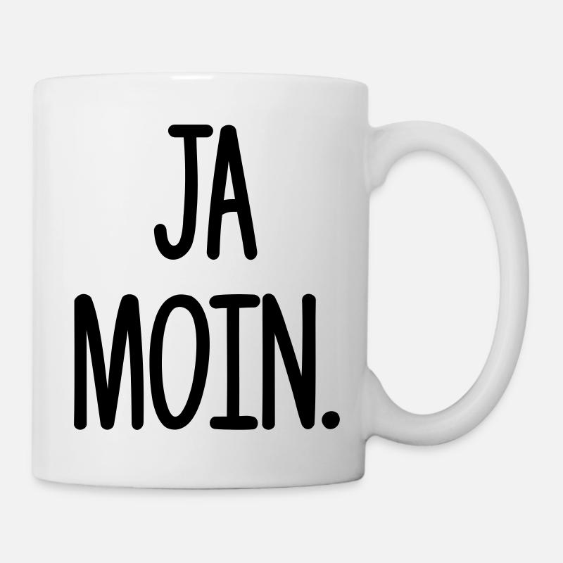 Moin Moin, Lustiges Ja Moin Hamburg Hafen Geschenk - Tasse - Weiß