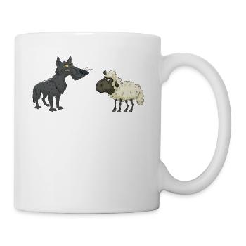 Wolf sheep - Mug - white - Right