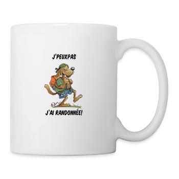 randonnée chien - Mug blanc - blanc - Droite