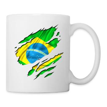 brasil brazil brésil - Mug blanc - blanc - Droite