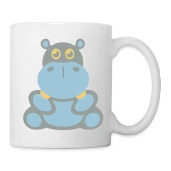 Hippopotame (hippopotame) - Mug blanc - blanc - Droite