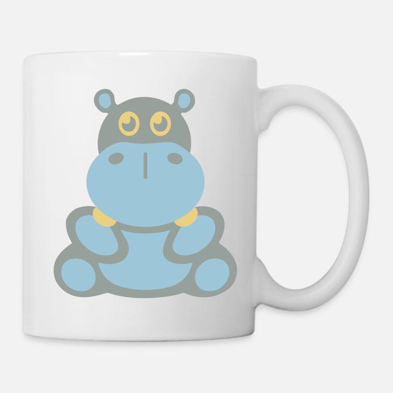 Hippopotame (hippopotame) - Mug blanc - blanc