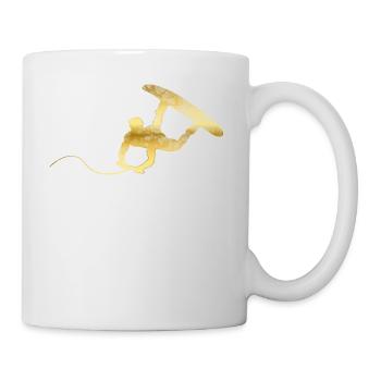 Wakeboarder or vagues cadeau - Mug blanc - blanc - Droite