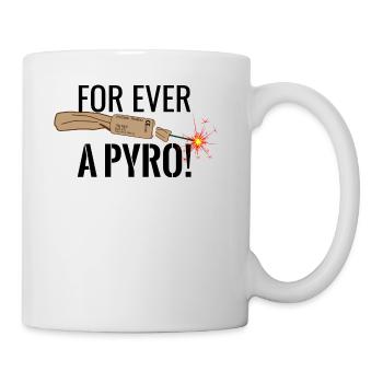 Un pyro pour toujours noir - Mug blanc - blanc - Droite