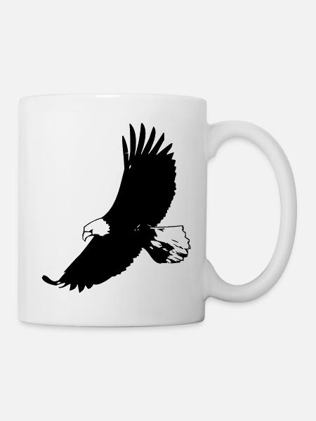 adler - Tasse - Weiß