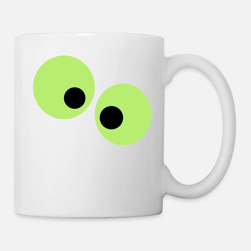 Lustige Augen - Tasse - Weiß