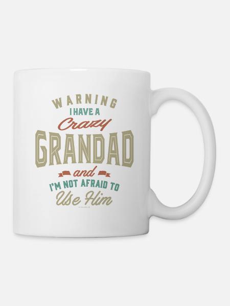 Crazy Grandad - Mug - white
