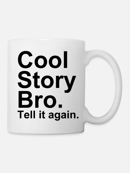 Histoire fraîche Bro - Mug blanc - blanc