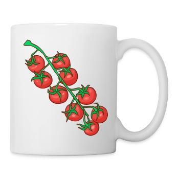 Tomates cocktail Tomates en fête Tomates Paradeiser - Mug blanc - blanc - Droite