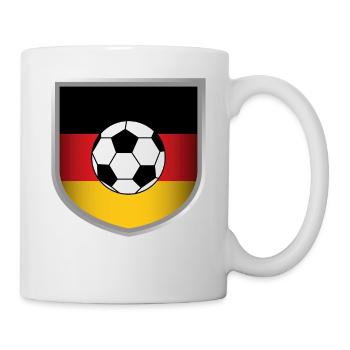 German German flag Football Team Goal 2018 Heart - Mug - white - Right