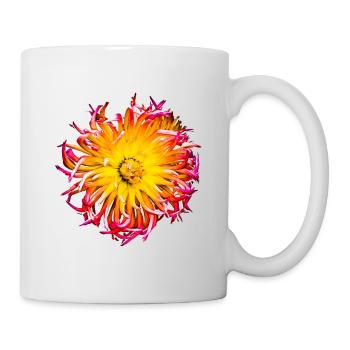 Blume bund - Tasse - Weiß - Rechts