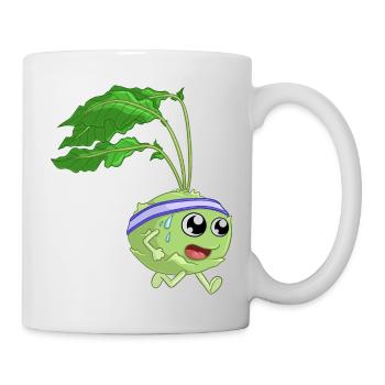 Fitness Kohlrabi - Mug - white - Right