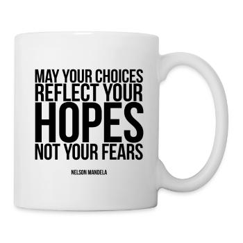 Citation de Nelson Mandela - Mug blanc - blanc - Droite