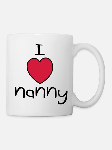 I Love Nanny - Mug - white