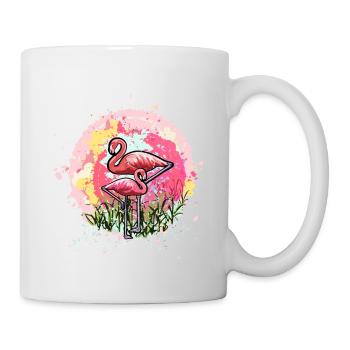 Pink flamingos - Mug - white - Right