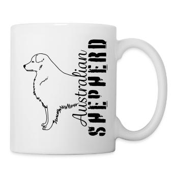 Aussies Hütehund Haustier - Tasse - Weiß - Rechts