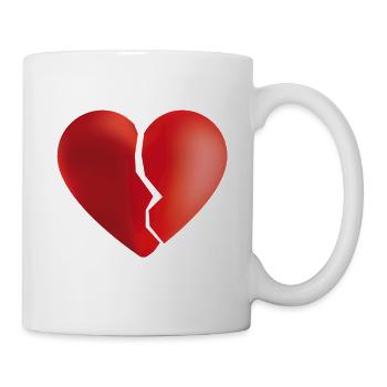 Broken heart - Mug - white - Right