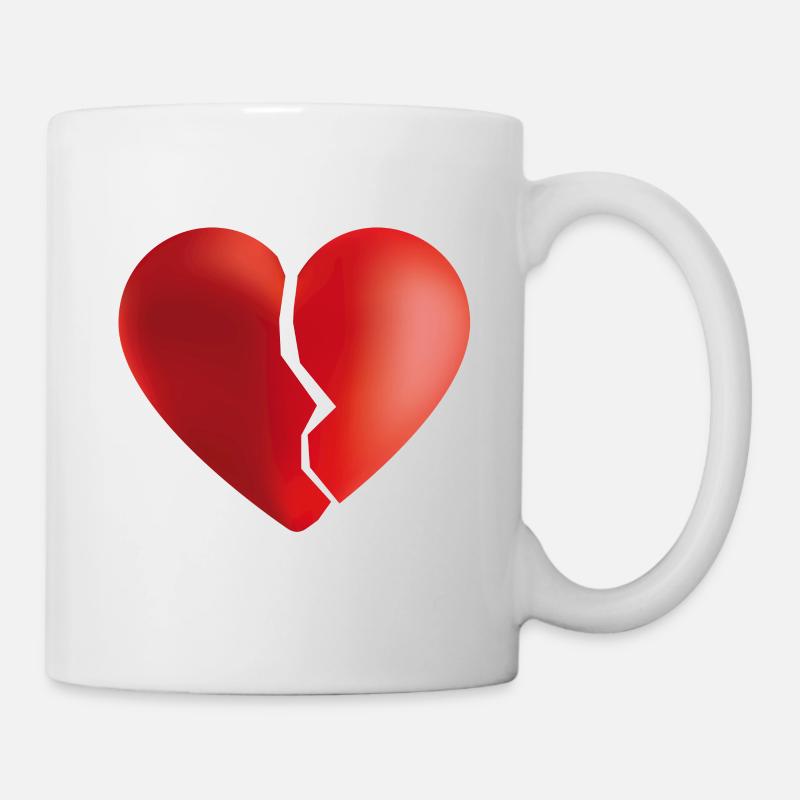 Broken heart - Mug - white