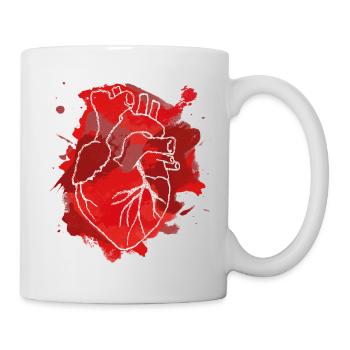 Herz - Tasse - Weiß - Rechts