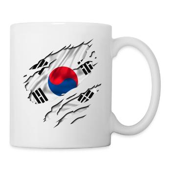 flag korea south südkorea - Tasse - Weiß - Rechts