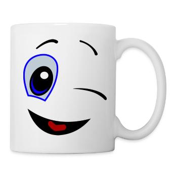 Smiley - Tasse - Weiß - Rechts