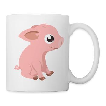 Piglet Piglet Grunz * Grunz * Oink Ringelchen - Mug - white - Right