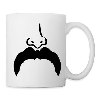Schnurrbart Schnurrbart Nase nose7 - Tasse - Weiß - Rechts
