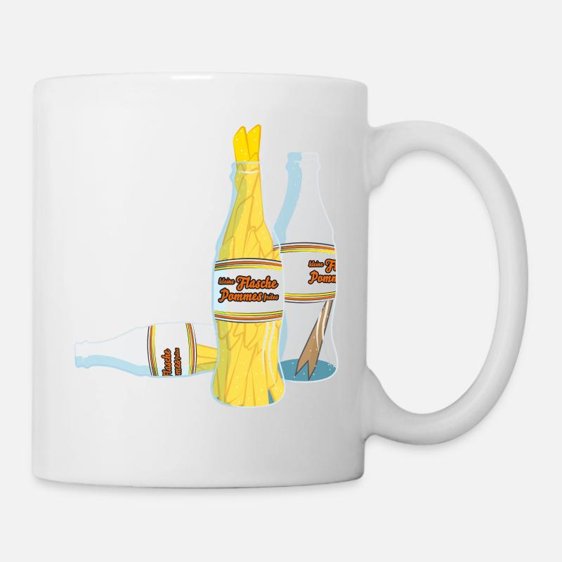 flaschepommes - Tasse - Weiß