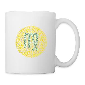 Symbole de zodiaque de test d'oeil de Vierge - Mug blanc - blanc - Droite
