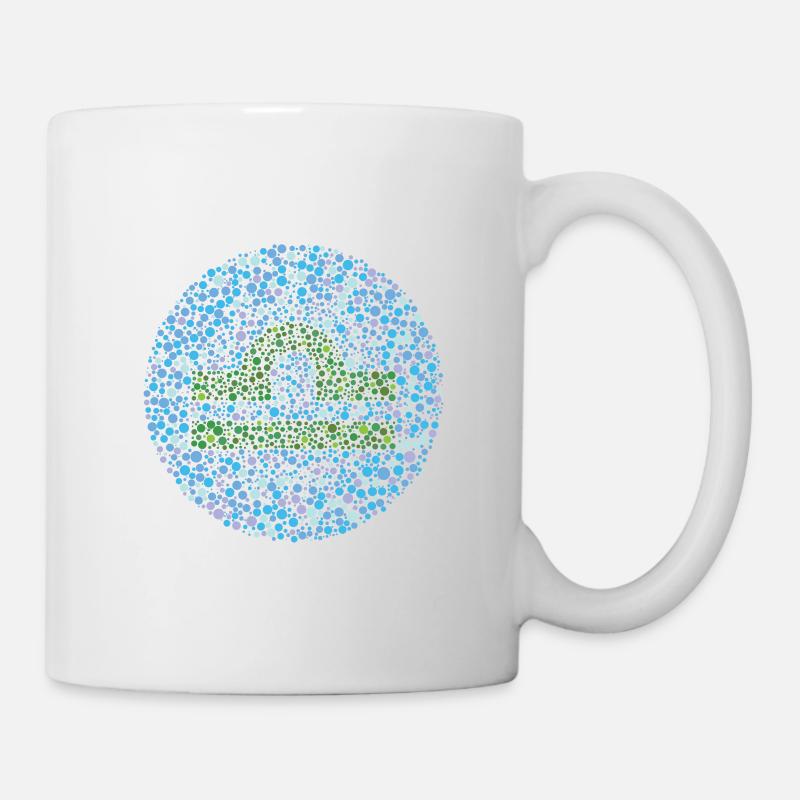 Libra Eye Test Zodiac Symbol - Mug - white