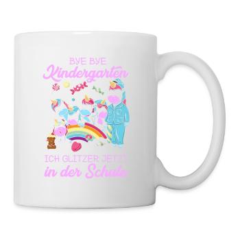 1. Klasse Einschulung Schulanfang Einhorn Geschenk - Tasse - Weiß - Rechts