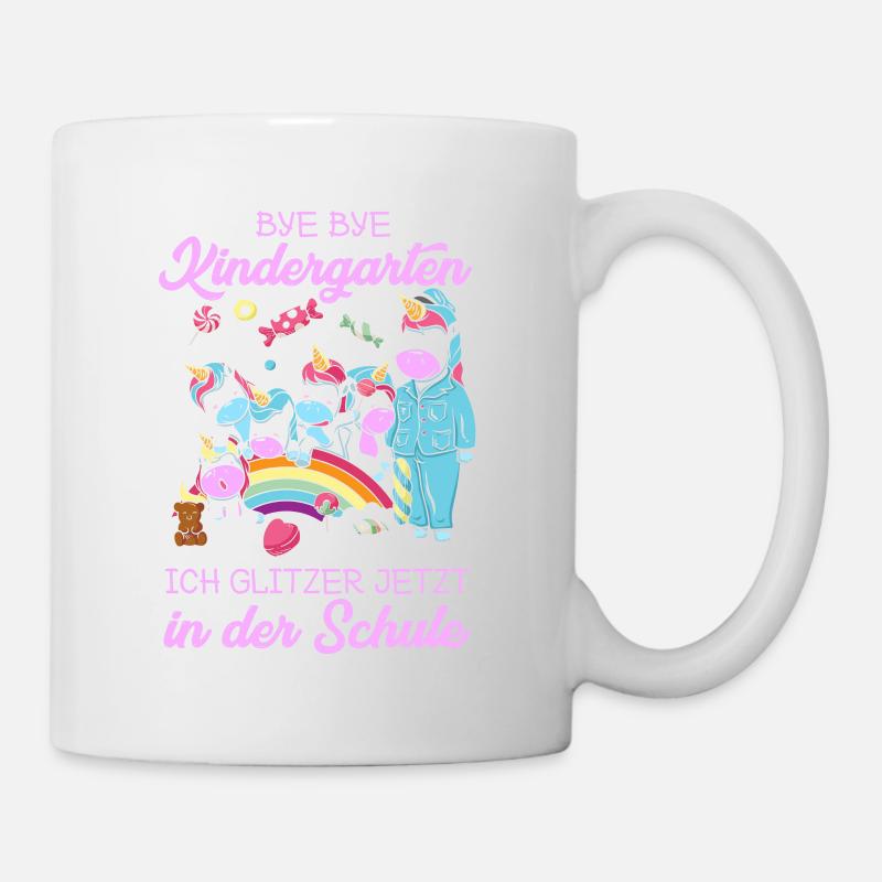 1. Klasse Einschulung Schulanfang Einhorn Geschenk - Tasse - Weiß