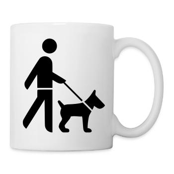 Gassi Herrchen - Tasse - Weiß - Rechts