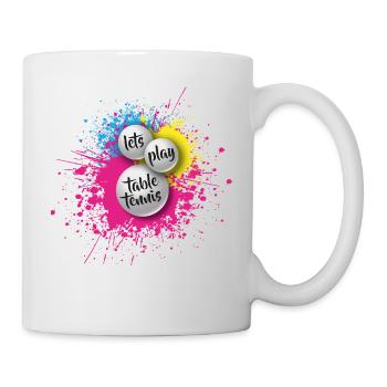 Tennis de table ping-pong cadeau ping-pong - Mug blanc - blanc - Droite