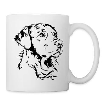 GOLDEN RETRIEVER Portrait Wilsigns - Tasse - Weiß - Rechts