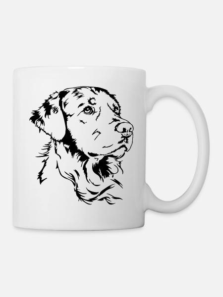 GOLDEN RETRIEVER Portrait Wilsigns - Mug - white