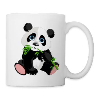 Panda - Tasse - Weiß - Rechts