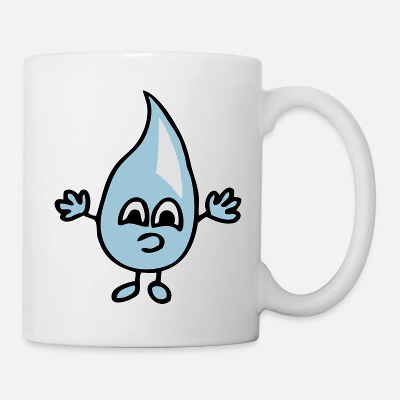 Petites gouttes d'eau - Mug blanc - blanc
