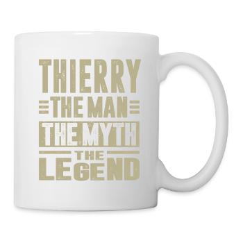 Thierry! T-shirts et Hoodies pour vous - Mug blanc - blanc - Droite