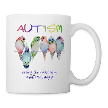 Autism seeing the world from a different angle - Mug - white - Right