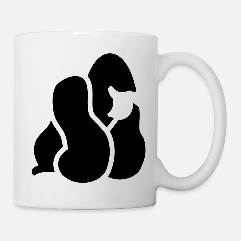 Grossstadt Gorilla Logo - Tasse - Weiß