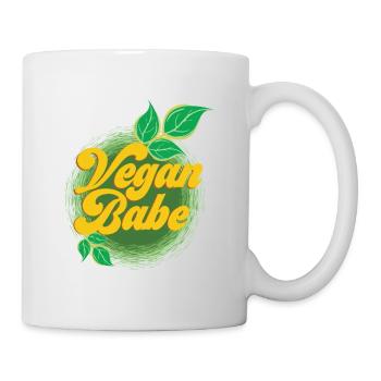 Vegan Babe - Cadeau Végétalien Végétarien Sain - Mug blanc - blanc - Droite