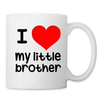I love my little brother - Mug - white - Right
