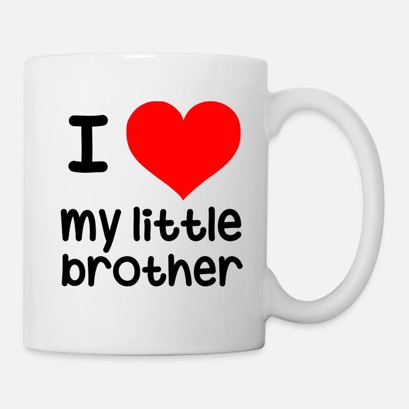 J'aime mon petit frère - Mug blanc - blanc