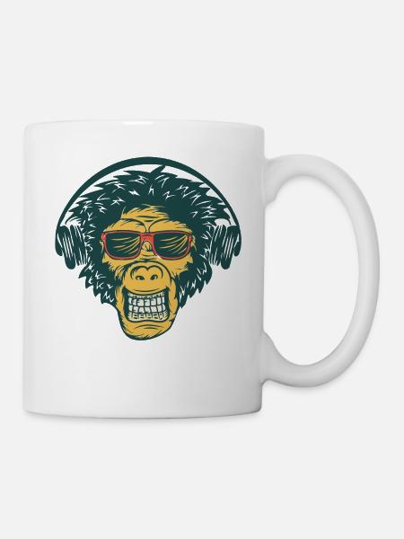 monkey face - Mug - white