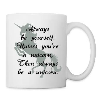 Immer ein Einhorn - Tasse - Weiß - Rechts