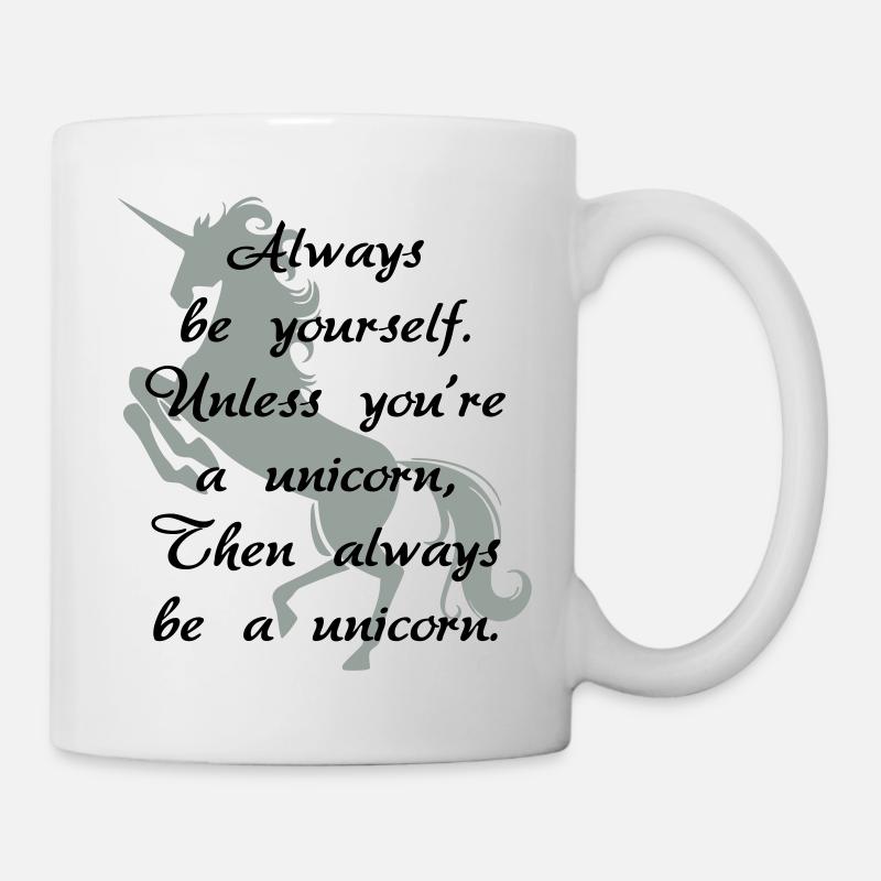 Always be a unicorn - Mug - white