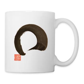 Enso - Zen Kalligraphie - Tasse - Weiß - Rechts