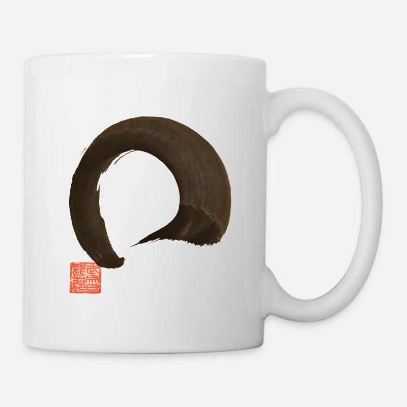 Calligraphie Enso - Zen - Mug blanc - blanc