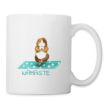 Guinea Pig Yoga Namaste - Mug - white - Right